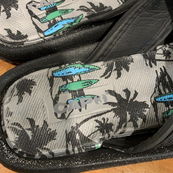 New! Boys Capelli Cap 3 Flip Flops Boys Size 1/2 - Picture 3 of 5